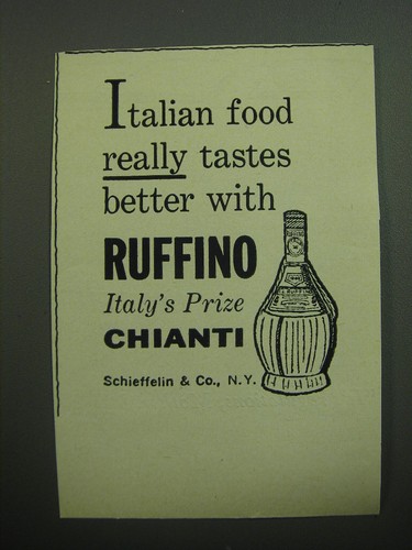1957 ruffino chianti wine - chianti,