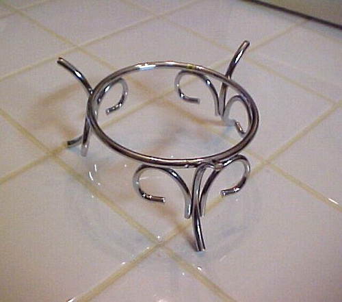 Espositore vintage argento