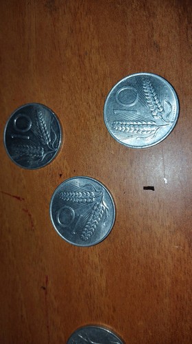 Moneta lire con - 10, del