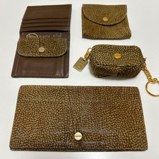 BORBONESE redwall Portafoglio Lungo Accessori SET 4 Pezzi Portafoglio Piegato Portamonete K