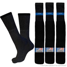 12 PAIA CALZE SPORTIVE TUBINO 21 POLLICI COTONE TINTA UNITA NERO HI POLPACCIO CALZE LUNGHE 10-13