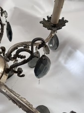Lampadario ottone brunito