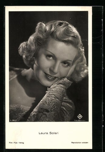 Cartolina attrice laura solari - cartolina,