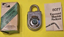 LUCCHETTO ALTA SICUREZZA COMBINAZIONE SARGENT & GREENLEAF 8077 LUCCHETTO RARO 