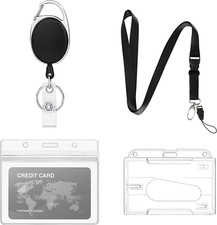 Porta Badge Retrattile, 4Pcs