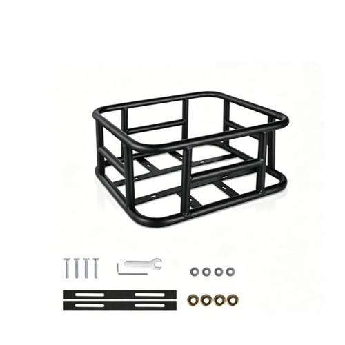 Cestello portapacchi bici nero - cestello,