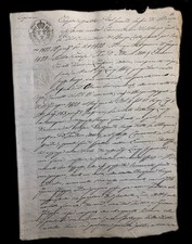 Atto Notarile Manoscritto - Regno delle Due Sicilie - 1848 - Collefegato