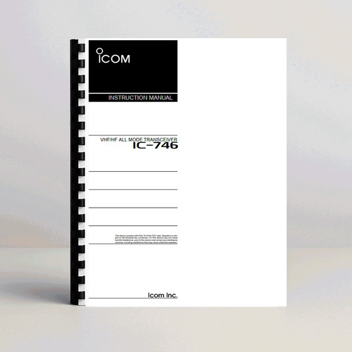 Icom 746 manuale istruzioni - ic-746,