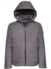 Navigare piumino uomo in tessuto tecnico con cappuccio amovibile