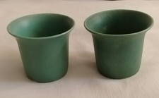 Gio Ponti Richard Ginori San Cristoforo coppia di vasetti verdi 1930-35 ca