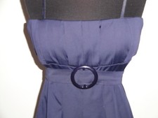 VESTITO DONNA DA SERA CORTO COCKTAIL cerimonia matrimonio tulipano VIOLA 42-44 