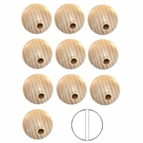 Sfere legno 5 con - 3,5, foro