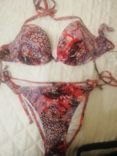 COSTUME FASHION CON PAILLETTES MARCA MELINA MAI USATO TAGLIA 46,PERFETTO