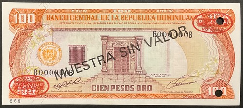 100 pesos 1991 - 1991, muestra