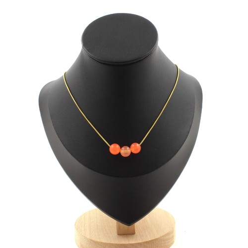 Collana perle calcedonio - collana, 3
