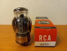 1 Tung Sol 6550 Marcato per RCA Piastra Grigio OOO Getters Testato Forte