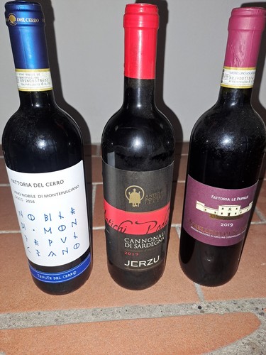 Set bottiglie vino morellino - set,