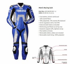 Tuta moto pelle Yamaha