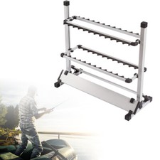 24 Capacità Rack di stoccaggio espositore porta canne da pesca/fishing Rod Frame