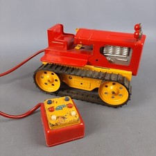 Giocattolo latta trattore cingolato elettrico Tin Toys Fratelli Sommavilla