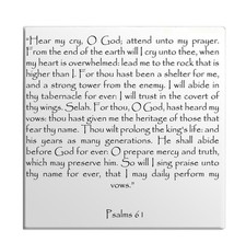 Fridge Magnet Psalms Chapter