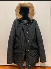WOOLRICH ARTIC PARKA DONNA taglia XS Colore Nero, collo in vero PELO, Womens.