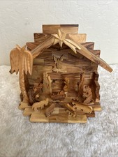 Presepe Betlemme in legno di
