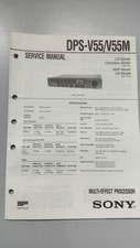 Service Manual Sony Multi-Effect Processor DPS-V55/V55M 