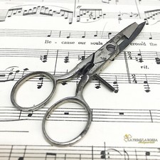 Forbici vintage da sarta antiche per cucito asole inglesi con regolatore metallo