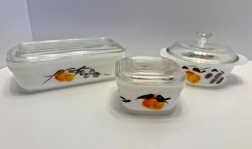 Vtg 3pc set fire - set, king