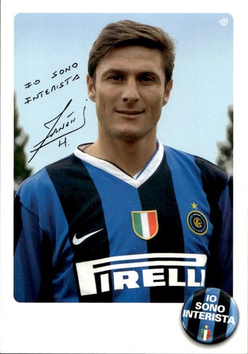 Cartolina calciatore inter - cartolina,
