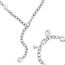 Set Bracciale e Collana Donna Acciaio MORELLATO Oriente Perle Naturali SARI16