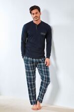 PIGIAMA UOMO LUNGO ENRICO COVERI CALDO COTONE INVERNALE