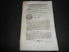 1842 REGNO DUE SICILIE ORGANICO POSTE SICILIA TORCHIO IDRAULICO TRAPANI 