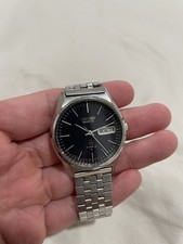 Orologio Vintage SEIKO Tipo II 7546-8000 Quadrante Blu DayDate Uomo QZ dal GIAPPONE