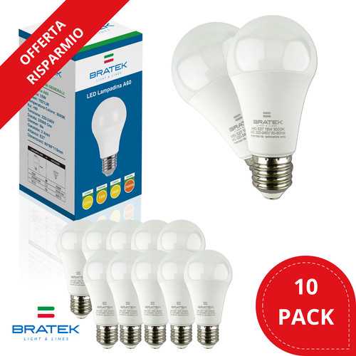 10pz lampadine led e27 luce - 10pz,