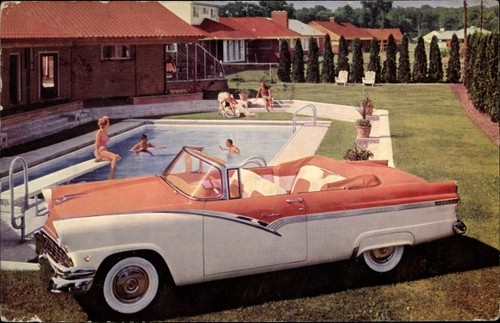 Cartolina automobile una - automobile,
