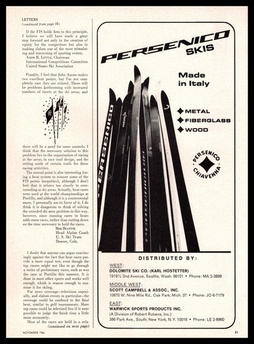 1966 persenico sci - 1966,
