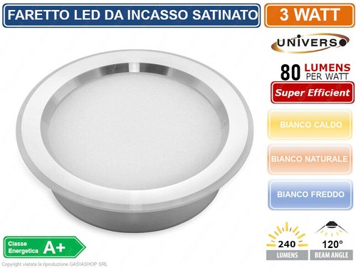 Faretto led rotondo ultra - led,