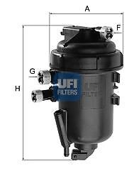 Filtro carburante ufi - -,
