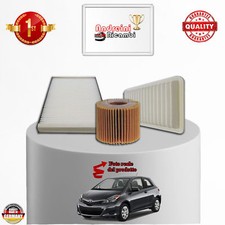 KIT TAGLIANDO 3 FILTRI PER TOYOTA YARIS III 1.3 VVT 73KW 99CV DAL 2011 -