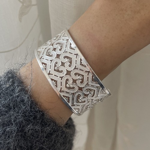 Bracelet manchette argent