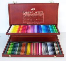 Faber Castell  Valigetta in legno di 100 matite colorate per artisti POLYSCROMOS