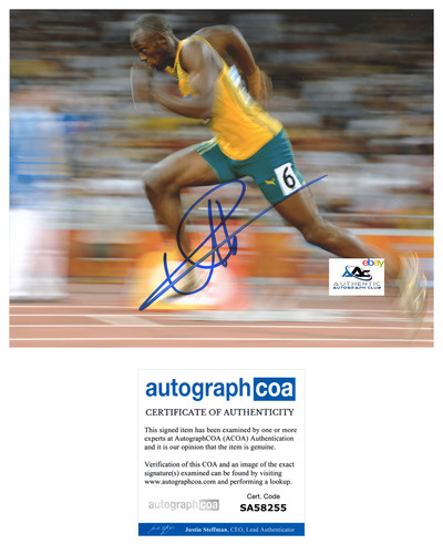 Usain bolt autografo - bolt,