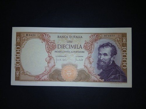 10000 lire michelangelo - lire,