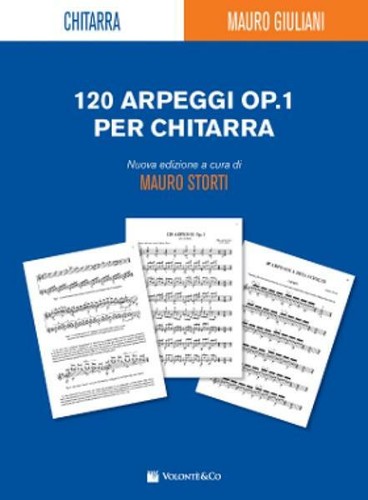 Mauro giuliani 120 arpeggi - giuliani,