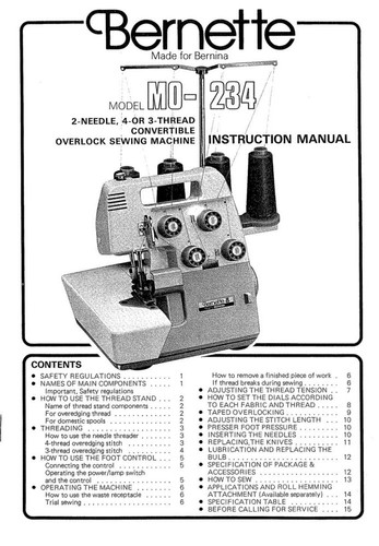 Bernina bernette 234 - bernette, mo-234