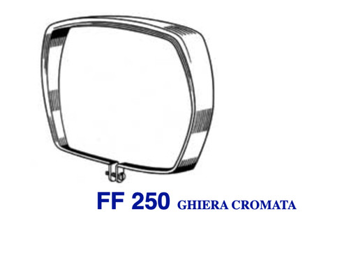 250 cornice ghiera cromata - cornice,