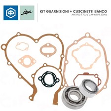 KIT CUSCINETTI ALBERO MOTORE + SERIE GUARNIZIONI APE TM P703 FL2 220 1999-2007