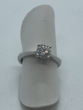 Solitario Oro 18 Kt Brillante 0,50 Ct H -VS2 anello da fidanzamento Occasione!